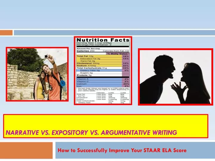 narrative vs expository vs argumentative writing