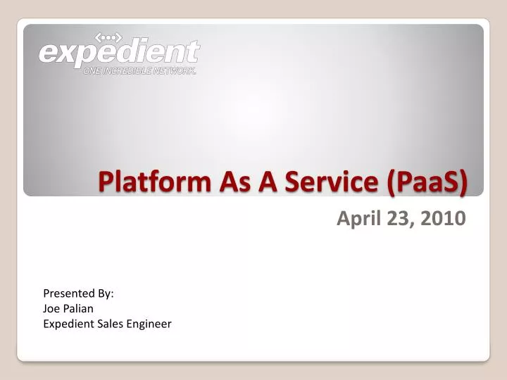 platform as a service paas