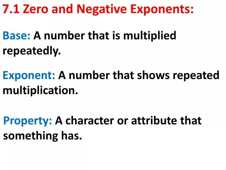 7 1 zero and negative exponents