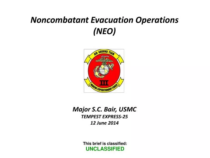 noncombatant evacuation operations neo