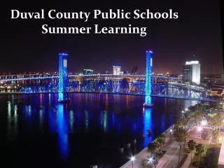 Duval County Public Schools Summer Learning