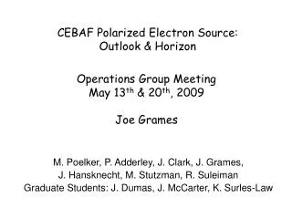 CEBAF Polarized Electron Source: Outlook &amp; Horizon