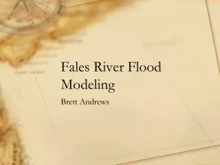 Fales River Flood Modeling