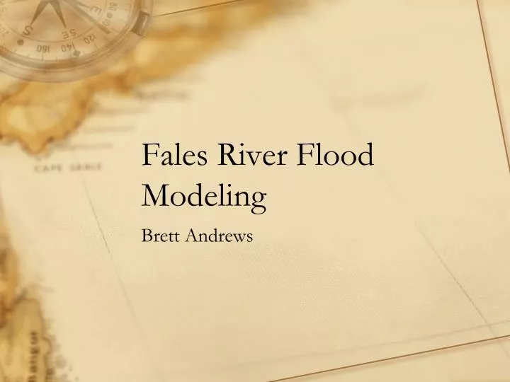 fales river flood modeling