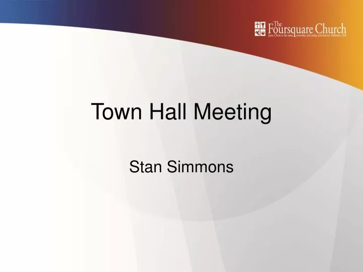 town hall meeting