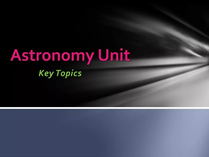 astronomy unit