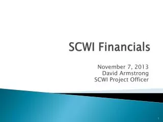 SCWI Financials