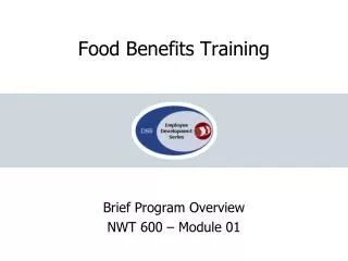Food Benefits Training