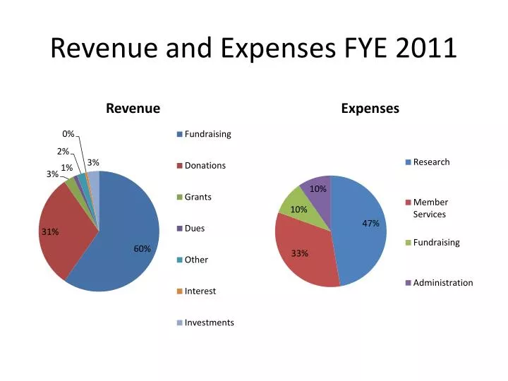 revenue and expenses fye 2011