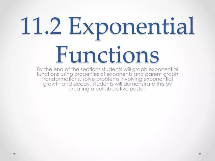 11 2 exponential functions