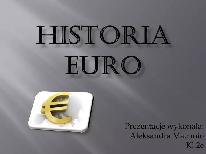 historia euro