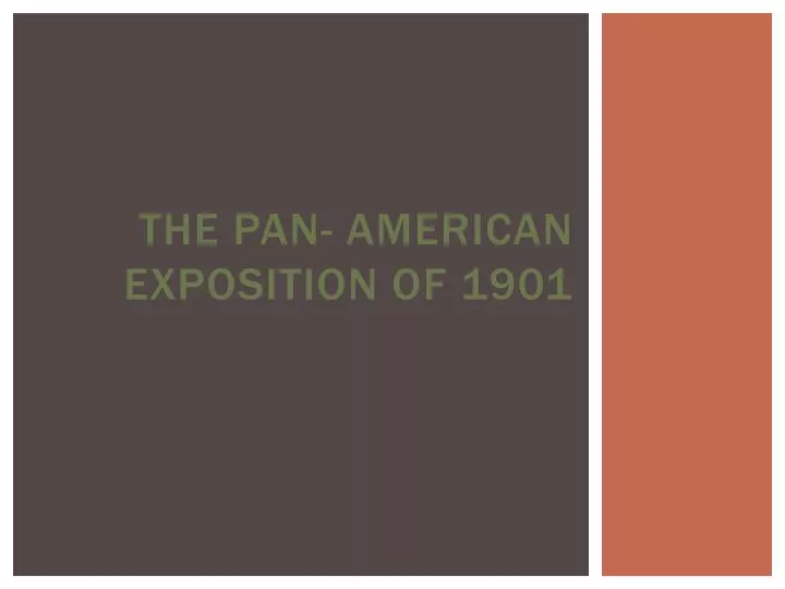 the pan american exposition of 1901