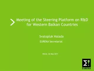 Meeting of the Steering Platform on R&amp;D for Western Balkan Countries