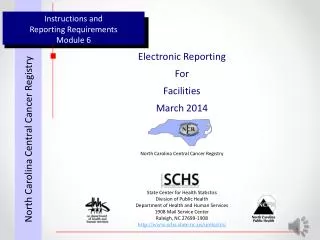 Instructions and Reporting Requirements Module 6