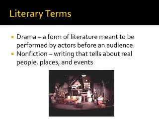 literary terms