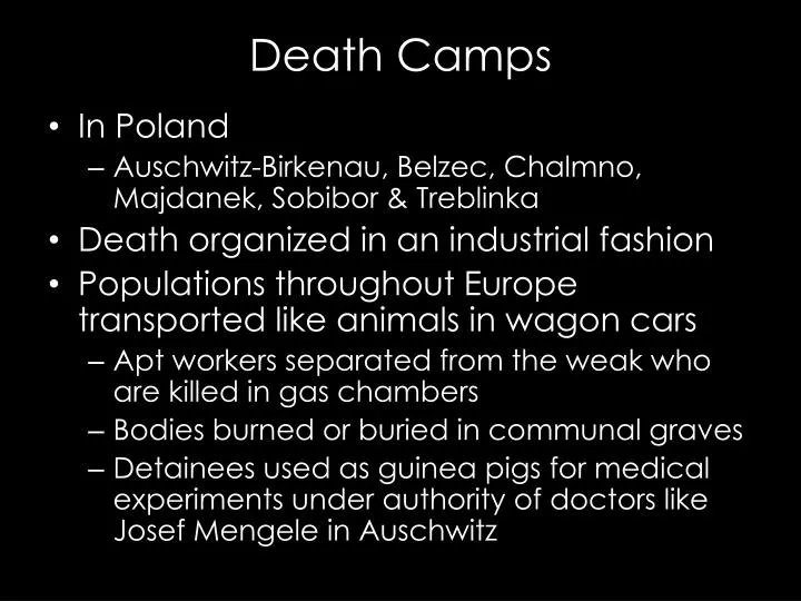 death camps