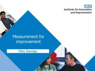 Measurement for improvement