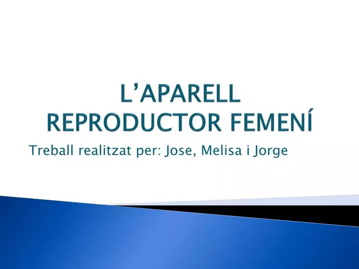 l aparell reproductor femen