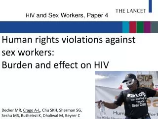 Human rights violations against sex workers: Burden and effect on HIV