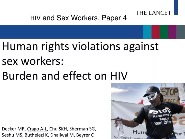 human rights violations against sex workers burden and effect on hiv