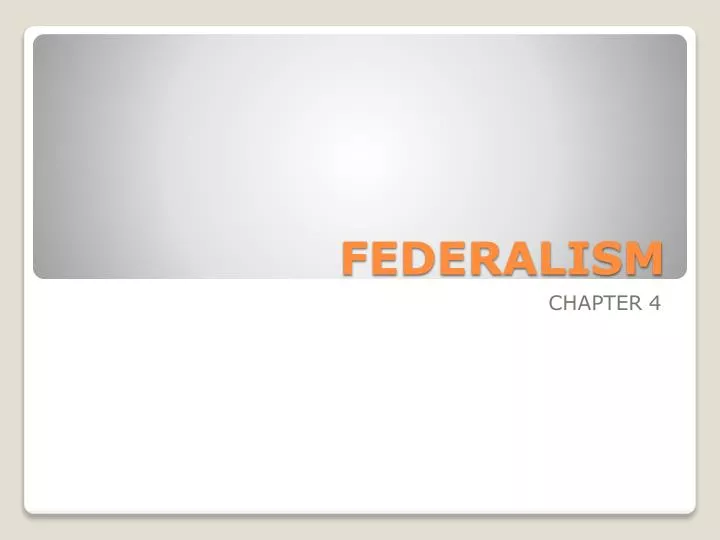 federalism