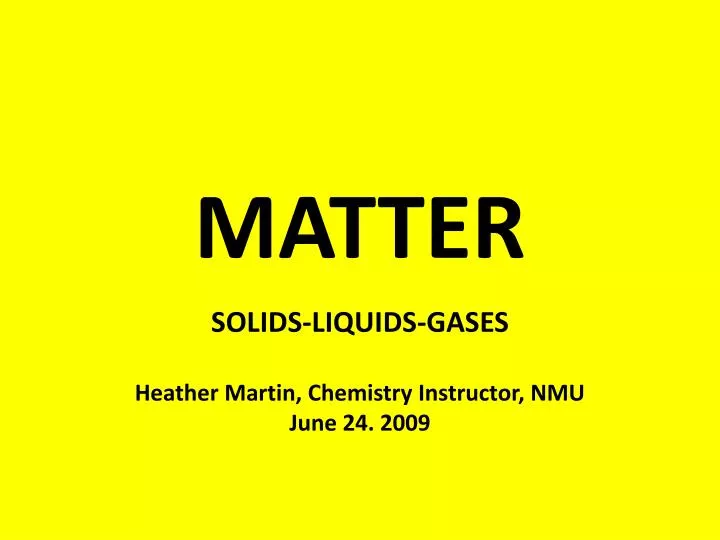 matter