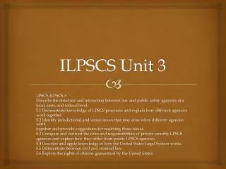 ilpscs unit 3
