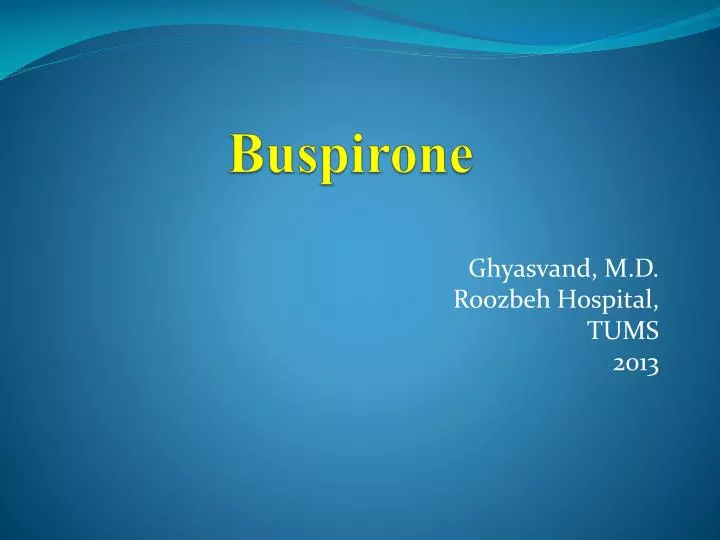 buspirone