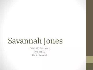 Savannah Jones