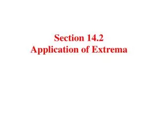section 14 2 application of extrema