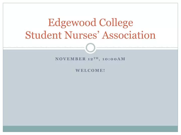 edgewood college student nurses association