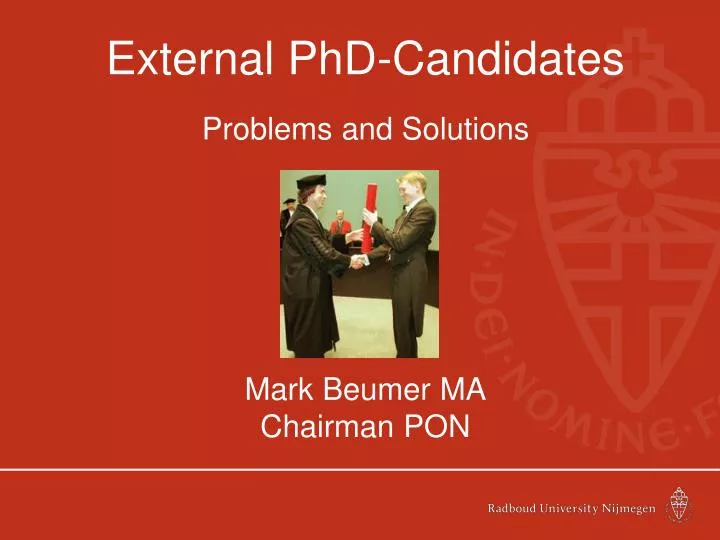 phd external candidate