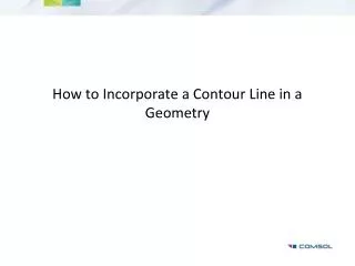 How to Incorporate a Contour Line in a Geometry