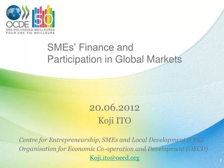 smes finance and participation in global markets