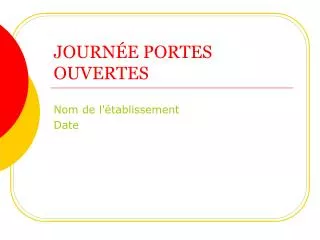 journ e portes ouvertes