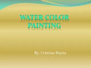 Water color painting