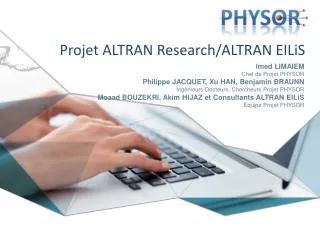 projet altran research altran eilis