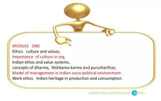 indian ethos and business