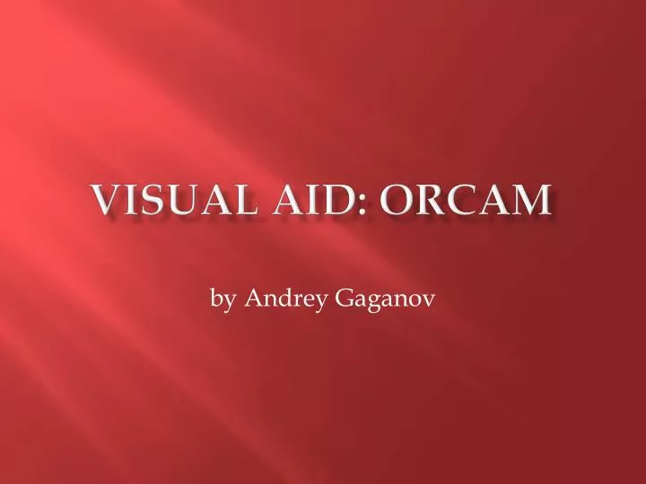 visual aid orcam