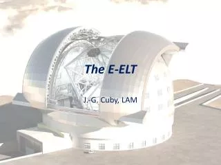 The E-ELT
