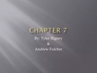 Chapter 7