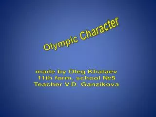 Olympic Character