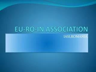 EU-RO-IN ASSOCIATION