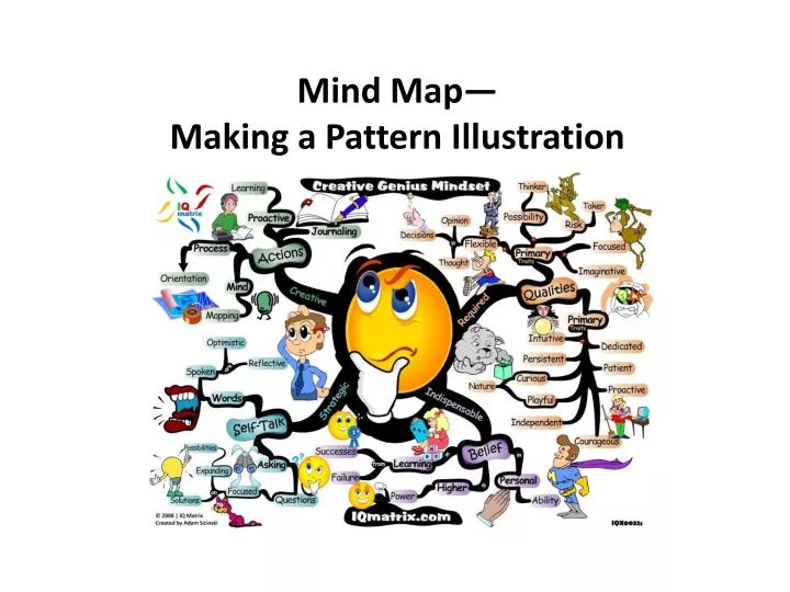 mind map making a pattern illustration
