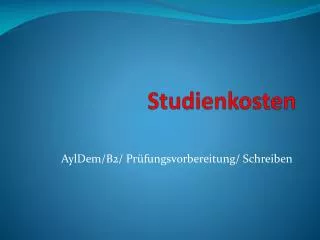 studienkosten