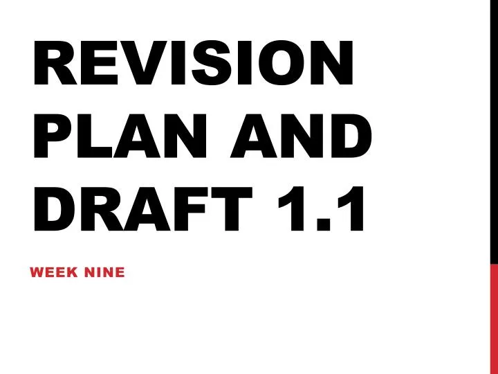 revision plan and draft 1 1