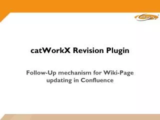 catWorkX Revision Plugin