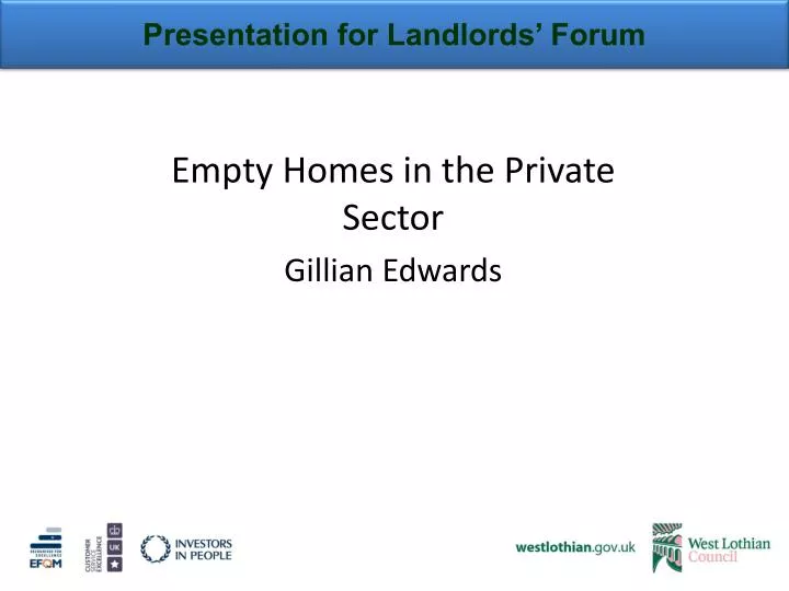 presentation for landlords forum