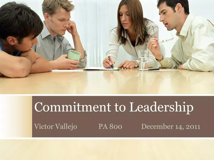 commitment to leadership