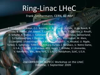 Ring- Linac LHeC